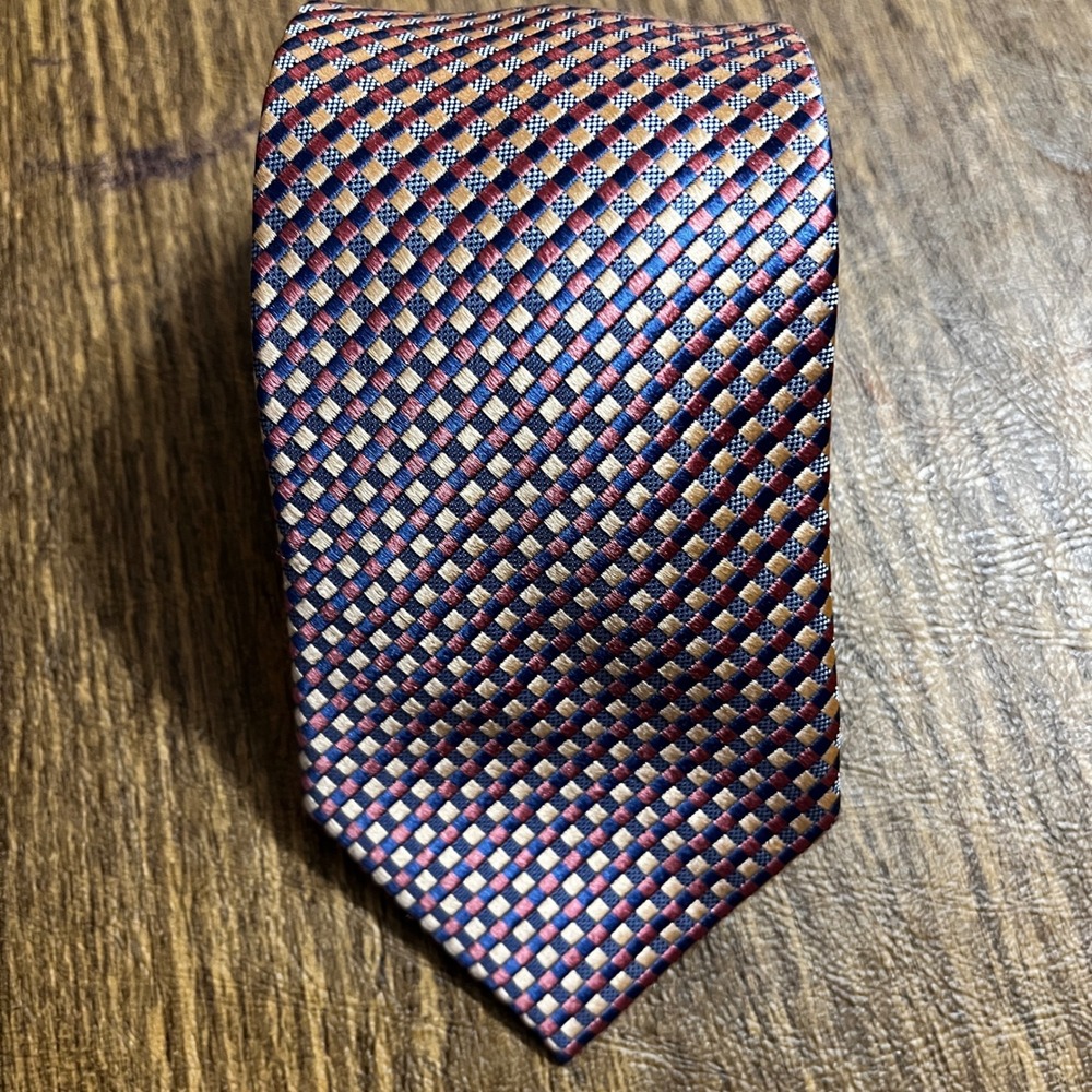 Michael Kors Necktie Mens OS Multicolor Silk Blend Bundle Striped Geometric Tie - Picture 5 of 16